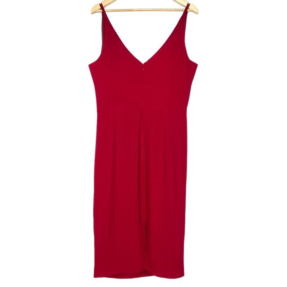 Dress The Population Anita Crepe Cocktail Dress in Garnet Red, XXL - Picture 10 of 15